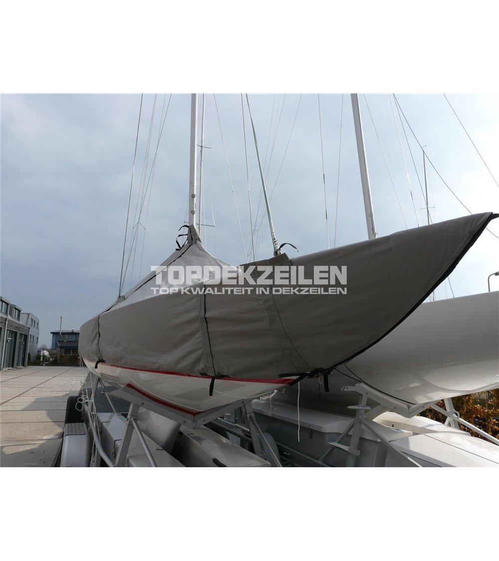 Draak dektent - staande mast Polytex lava grey