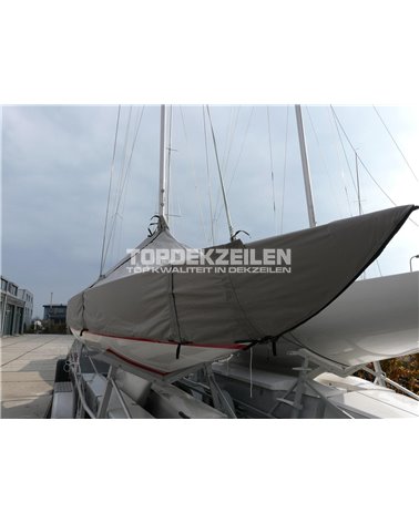 Draak dektent - staande mast Polytex lava grey