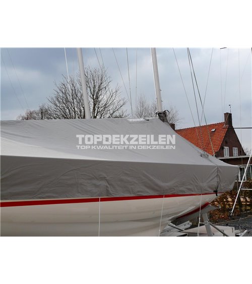 Draak dektent - staande mast Polytex lava grey