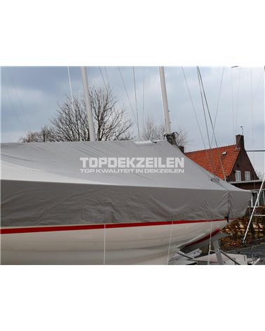Draak dektent - staande mast Polytex lava grey