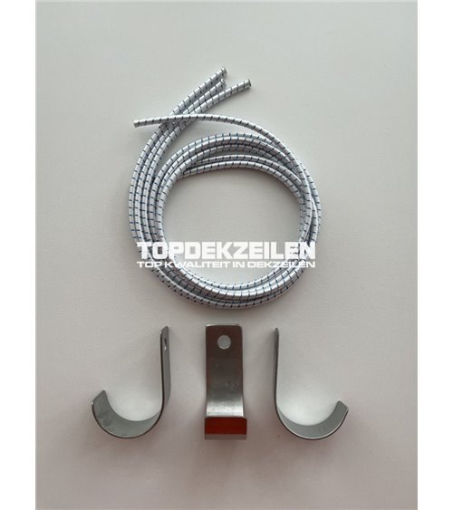 RVS Haken voor de Polyvalk (ronde stootrand)