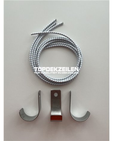 RVS Haken voor de Polyvalk (ronde stootrand)