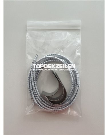 RVS Haken voor de Polyvalk (ronde stootrand)