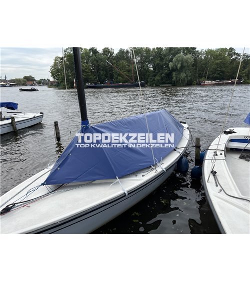 Polyvalk cockpit cover over boom Bisonyl Dark Marine blue