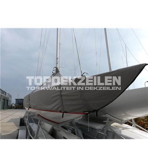 Dragon boatcover - staande mast Polytex Lava Grey