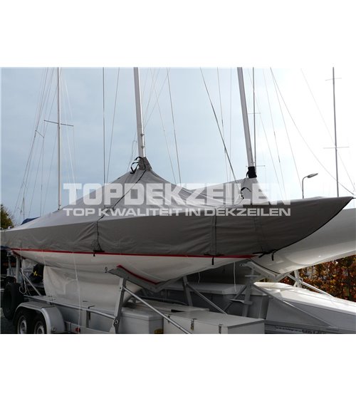 Dragon boatcover - staande mast Polytex Lava Grey